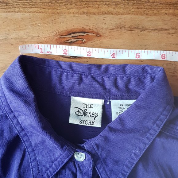 Vintage Disney Snow White and the Seven Dwarfs Button Down Shirt - Sz L - Picture 14 of 16